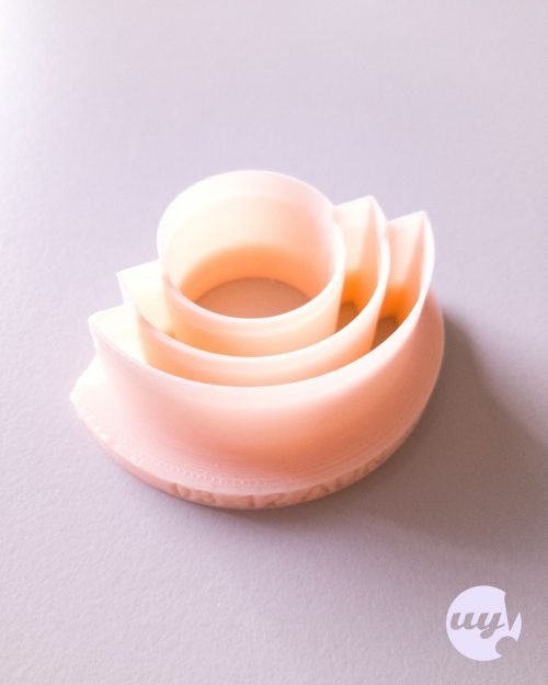 Emporte-pièce art déco semi-circulaire pour pâte polymère