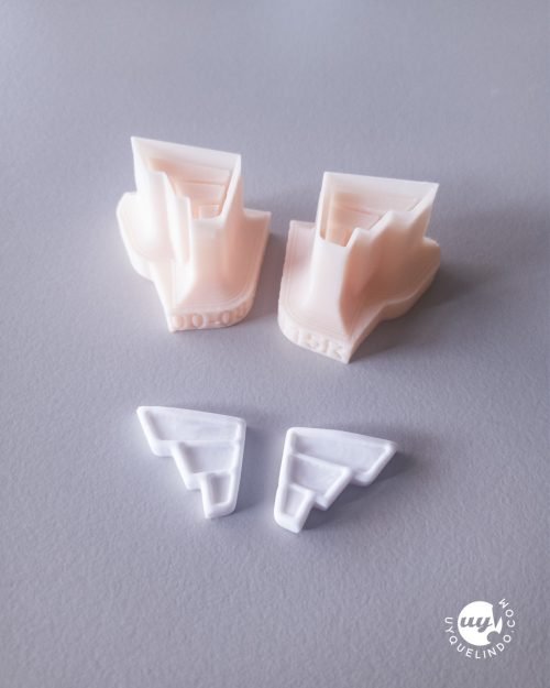 Mini wing-shaped cutter for polymer clay