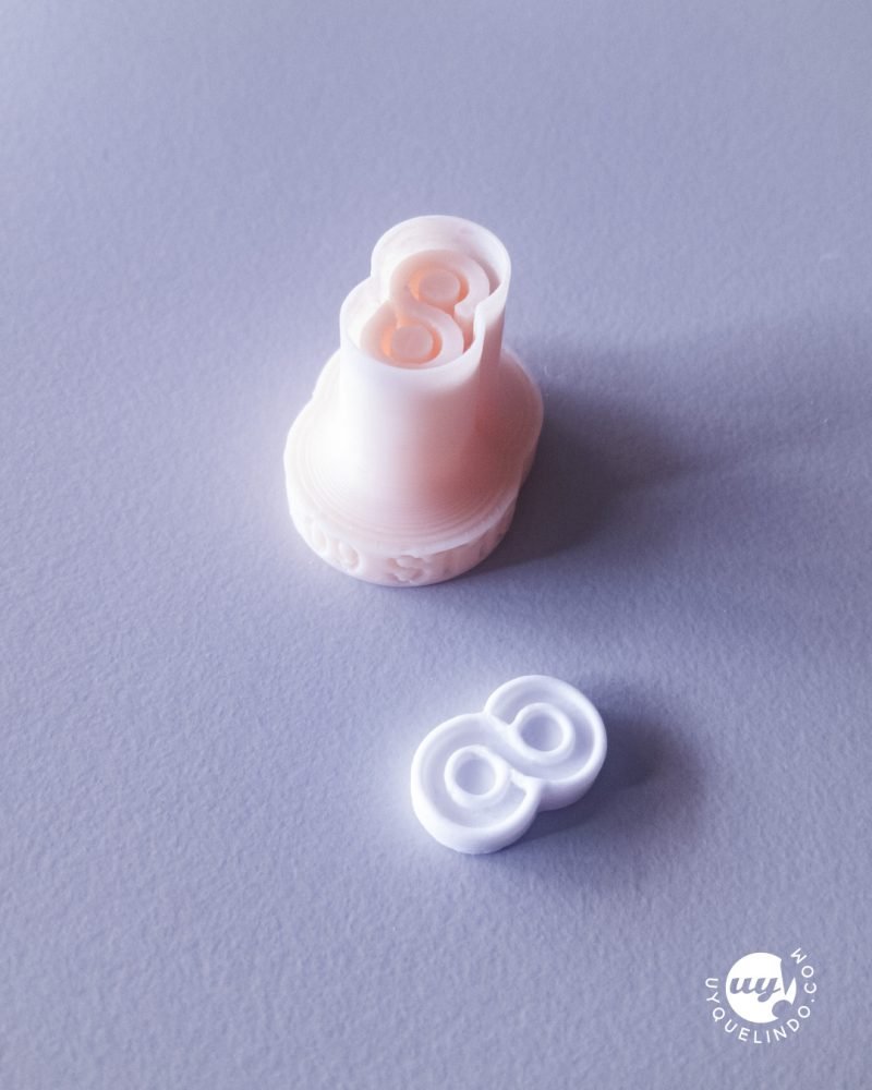 Mini infinity symbol cutter for polymer clay - Oops how cute!