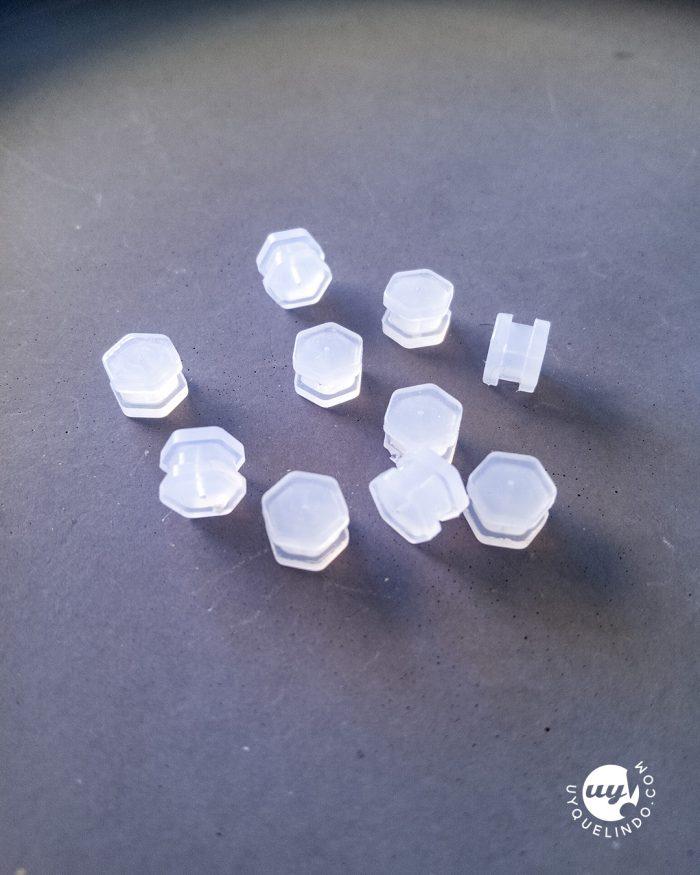 Silicone earring nuts