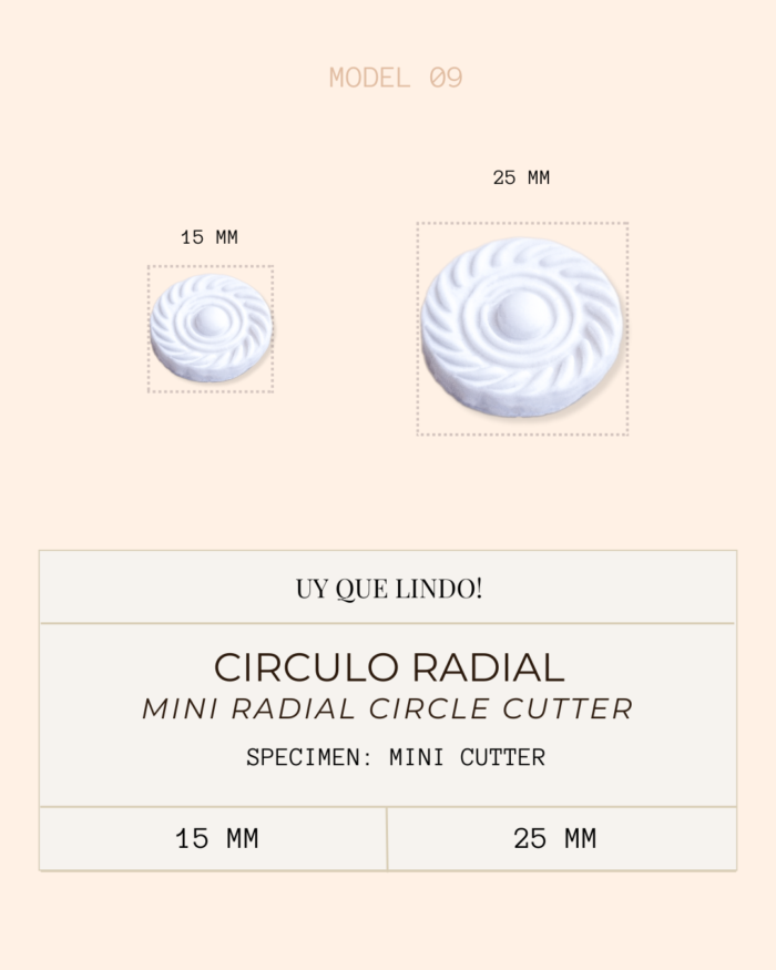 Mini cortador de circulo radial