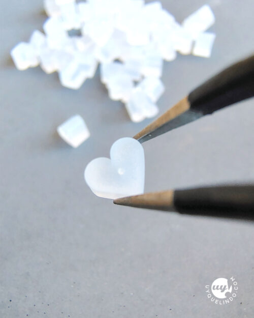 Heart shaped silicon nuts for earrings