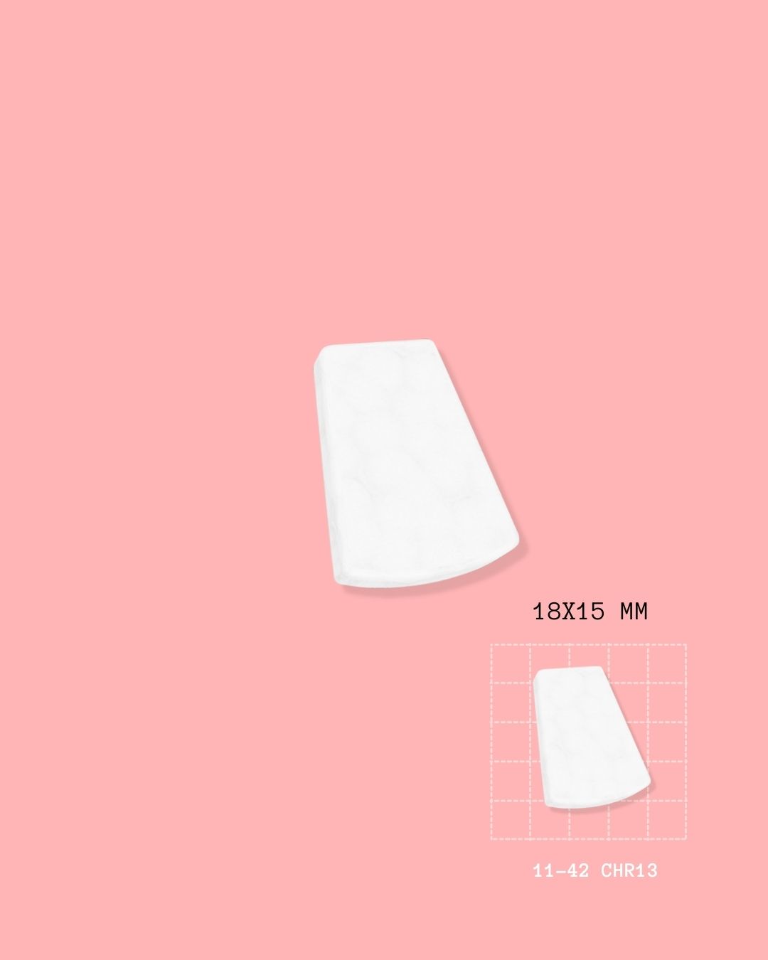 Mini cutter for trapezoid-shaped charm