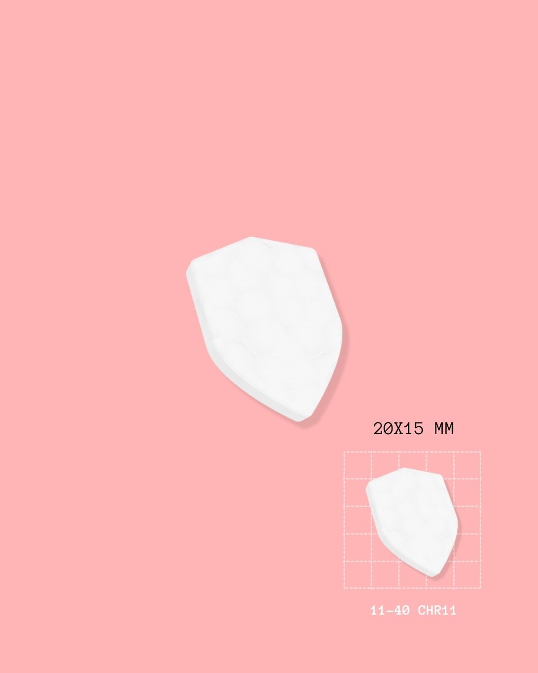 Mini cutter for shield-shaped charm