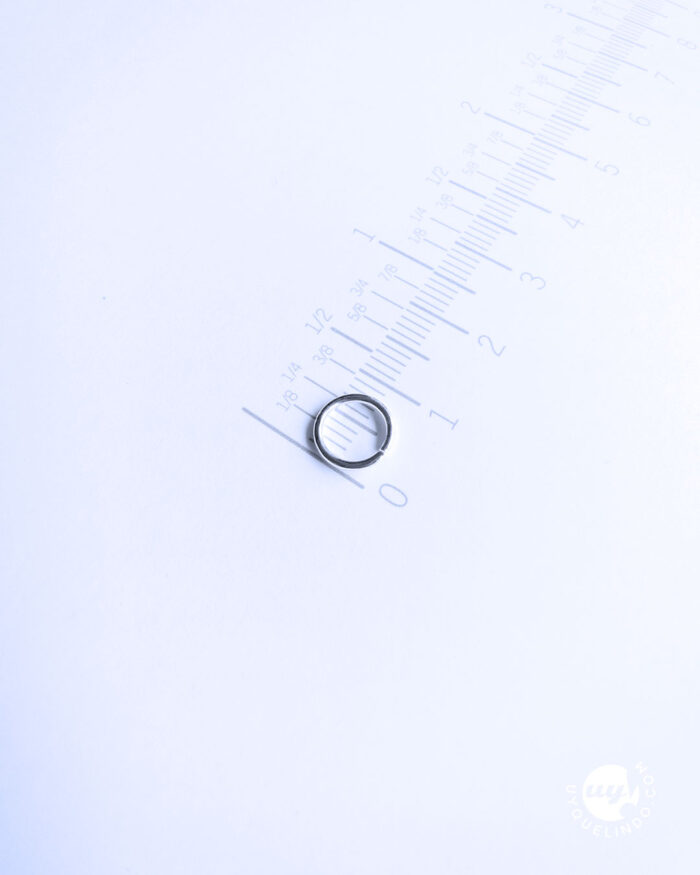Anillo de salto acero chapado en plata 8mm, abierto, 304 Stainless Steel, 50pcs - Imagen 3