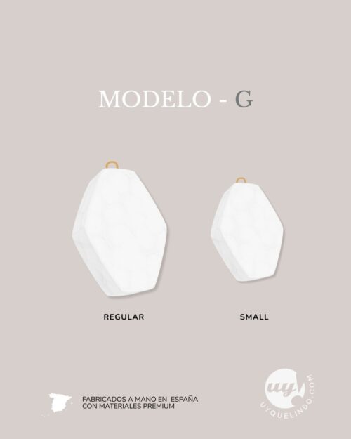 Charms en blanco para decorar 1 diseño x 5 unidades<span> - </span>Pequeño 15x10 mm, G