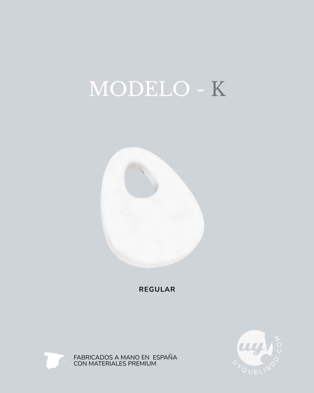 Charms en blanco para decorar con perforación (5 unidades) - Imagen 2