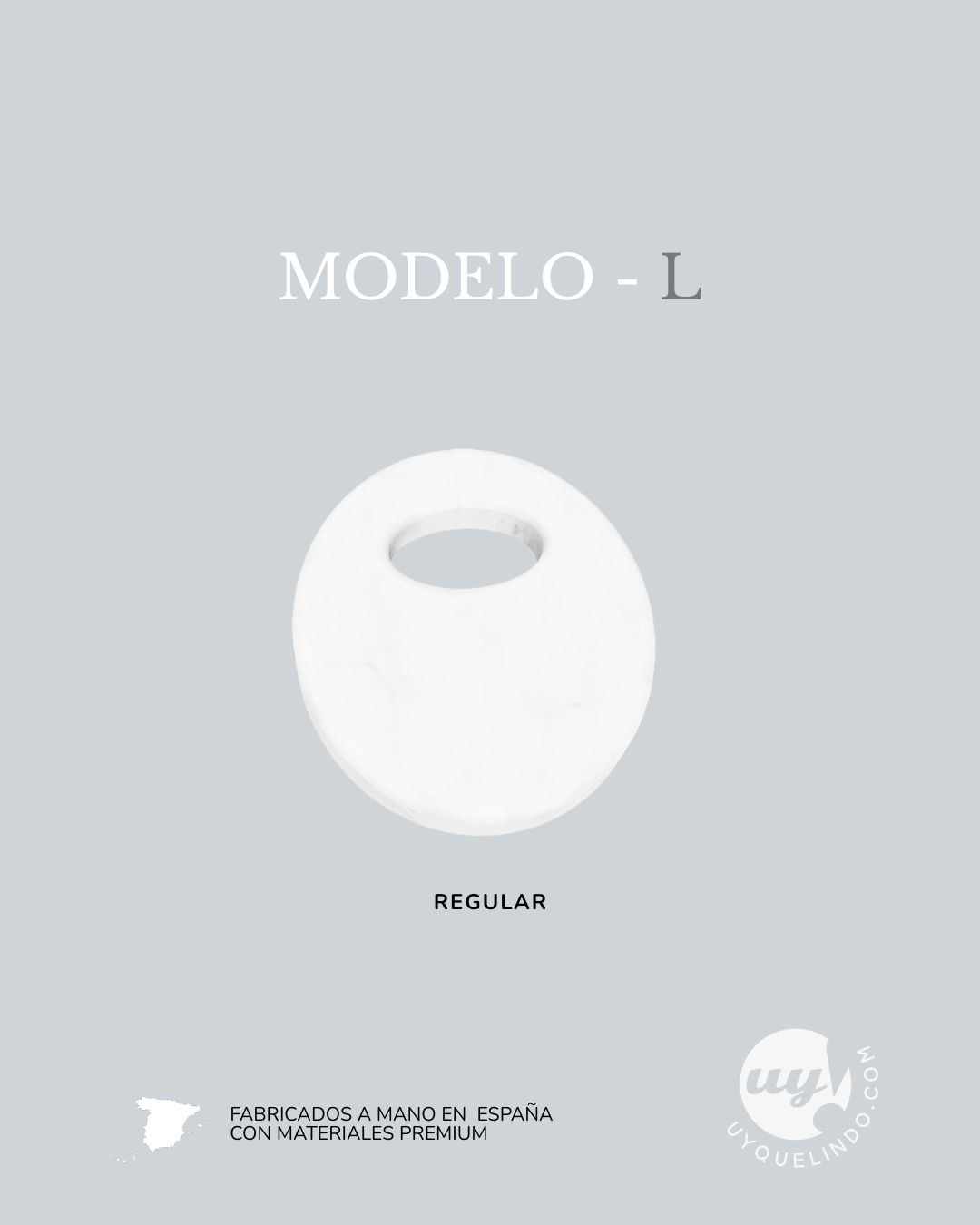 Charms en blanco para decorar con perforación (5 unidades) - Imagen 3