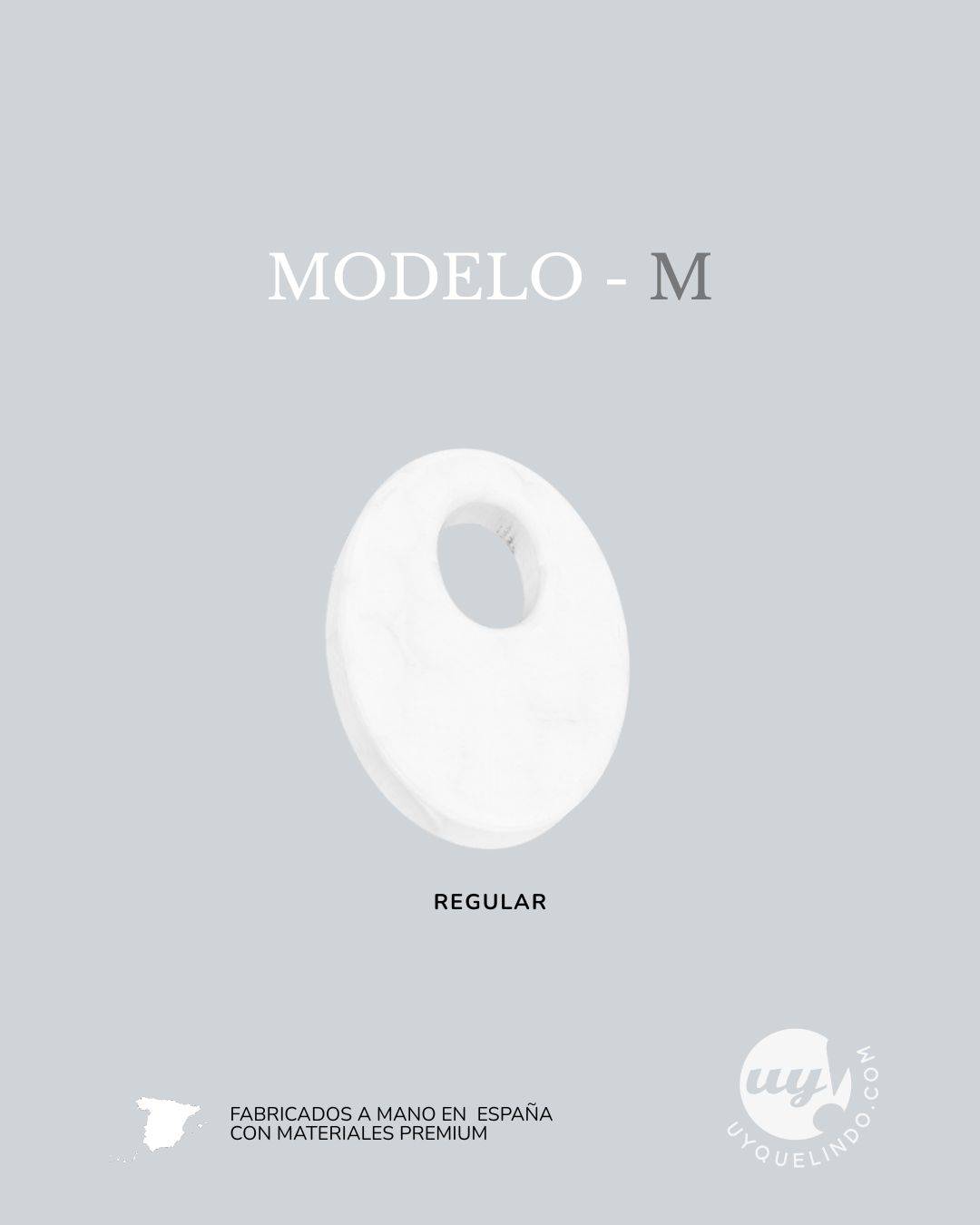 Charms en blanco para decorar con perforación (5 unidades) - Imagen 4