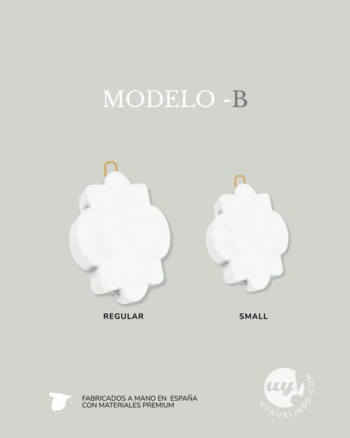 Charms en blanco para decorar 1 diseño x 5 unidades<span> - </span>Pequeño 15x10 mm, B