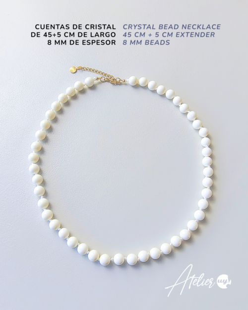 Collar de cuentas de cristal