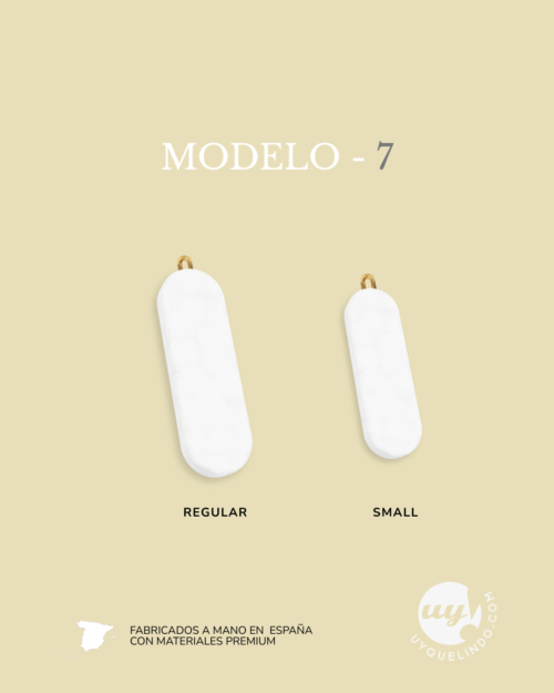 Charm tags en blanco para decorar, 5 unidades mismo diseño<span> - </span>Pequeño 25x8 mm, 7