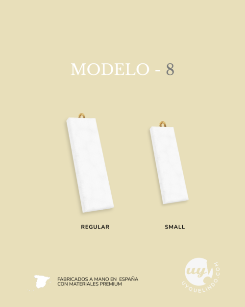 Charm tags en blanco para decorar, 5 unidades mismo dise&ntilde;o<span> - </span>Peque&ntilde;o 25x8 mm, 8