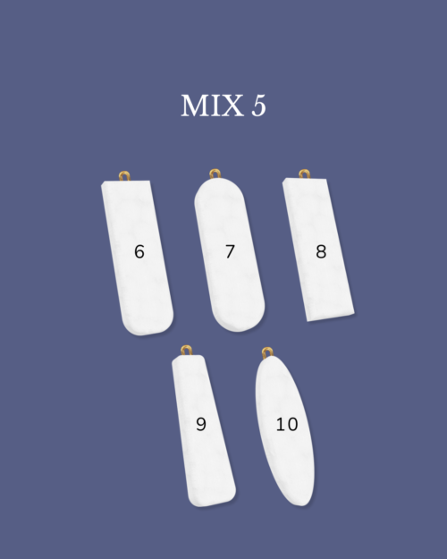 Charm tags en blanco para decorar MIX 5
