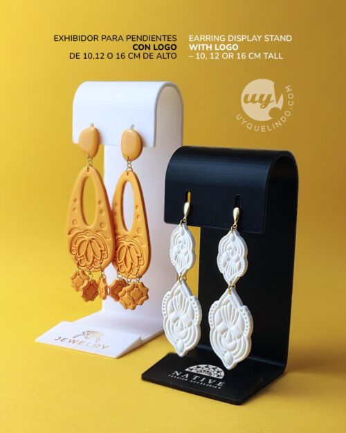 Présentoir individuel pour boucles d’oreilles personnalisé avec logo