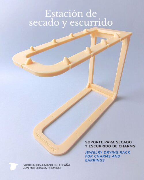 Escurridor y soporte de secado para pendientes y charms