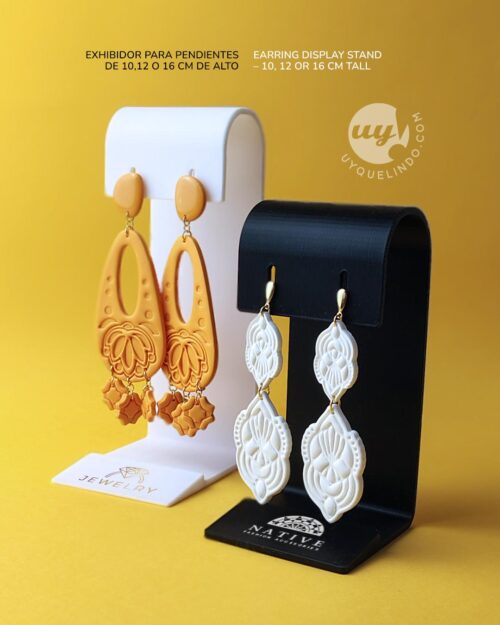 Expositor de pendientes individual personalizado con logo