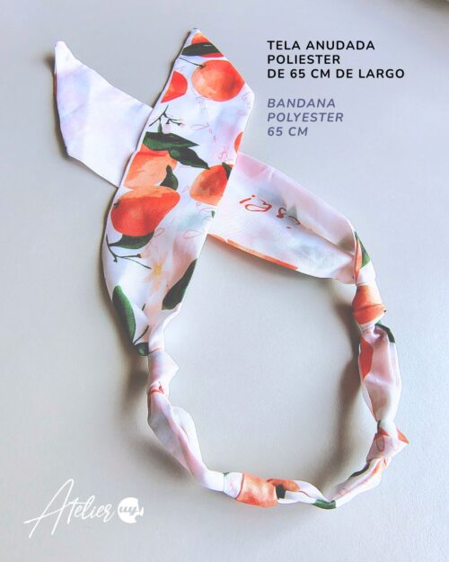 Collier en tissu noué pour charms