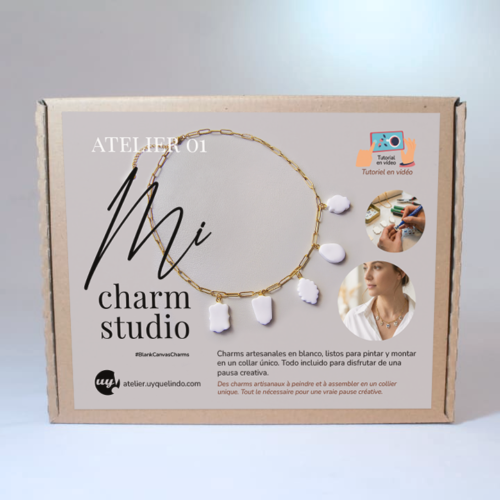 Kit para crear collar de charms artesanales — Charm Studio · Atelier 01
