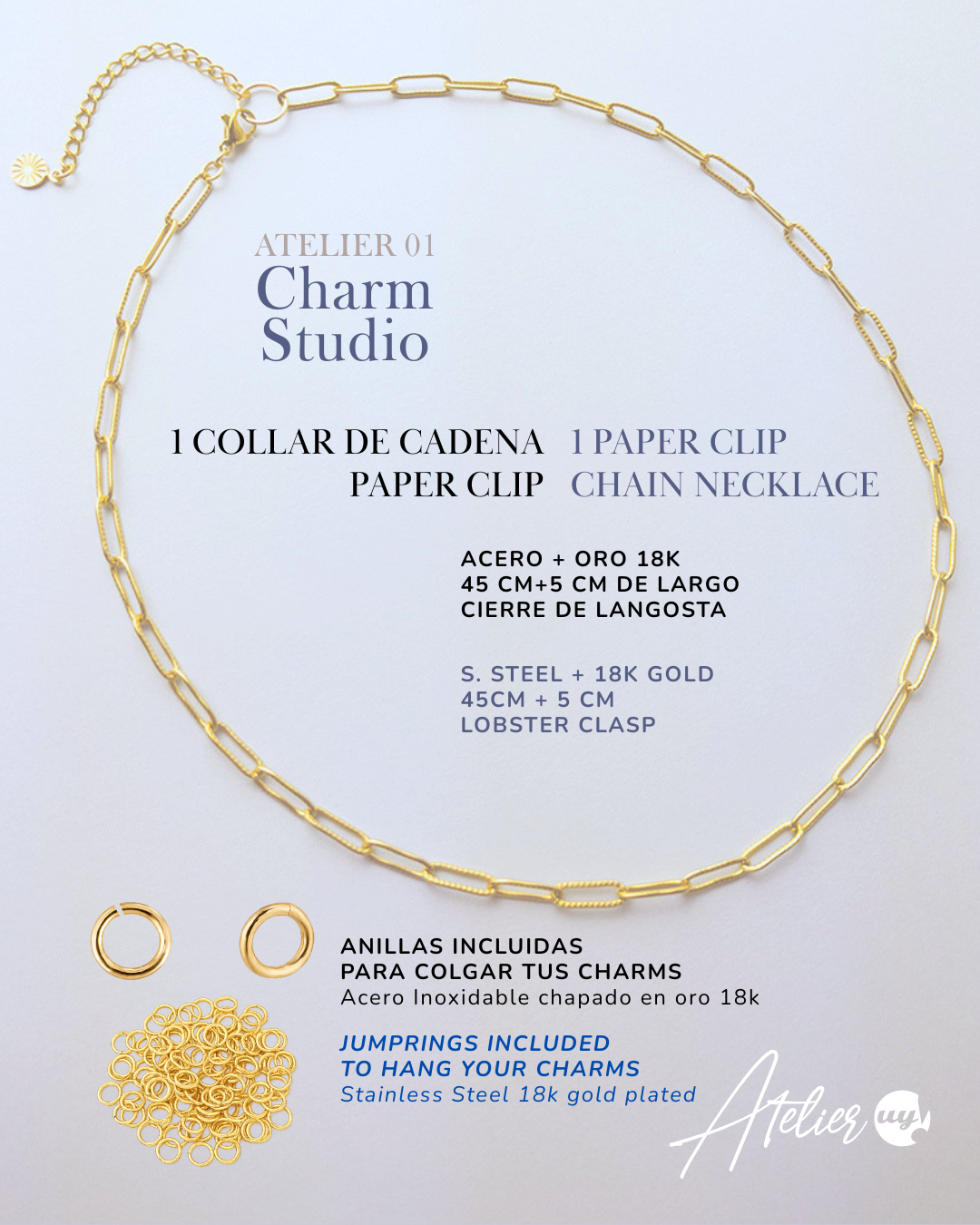 Kit para crear un collar de charms artesanales — Charm Studio · Atelier 01 - Imagen 7
