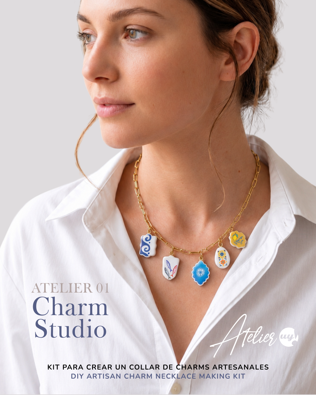 Kit para crear un collar de charms artesanales — Charm Studio · Atelier 01 - Imagen 2