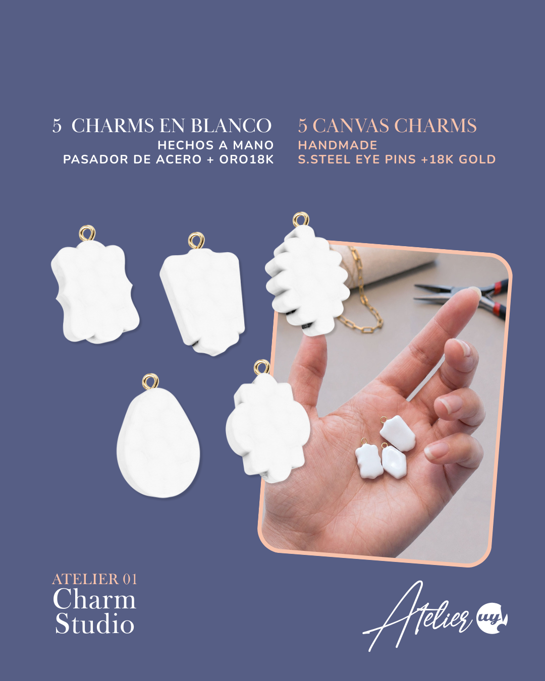 Kit para crear un collar de charms artesanales — Charm Studio · Atelier 01 - Imagen 6